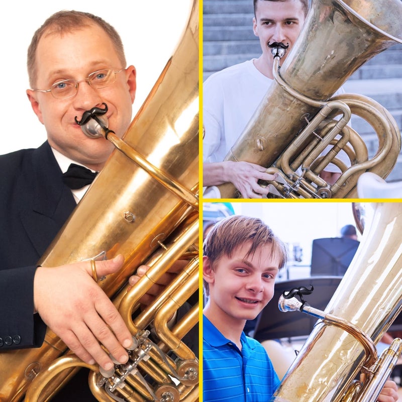 Samorillo [2 Pack] Clip-On Mustache For Tubas - Includes Protective Case - Made To Fit All Tuba Mouthpieces - Perfect Accessory For Young Musicians - Image 4